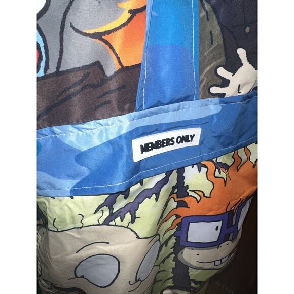 Members Only Nickelodeon Rugrats 1/2 Zip Pullover Windbreaker Mens Sz Large Y2K - Picture 10 of 14